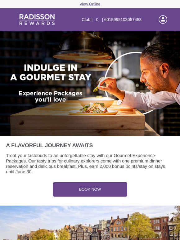 Indulge in a gourmet stay