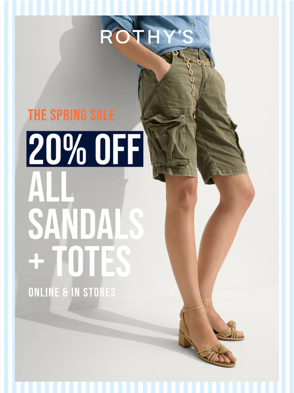 3 MORE DAYS: 20% off ALL sandals.