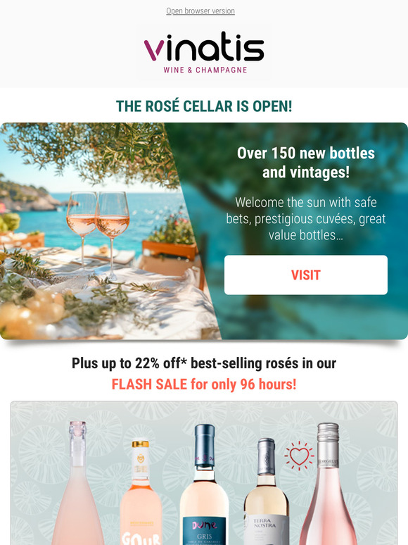 Our Rosé Cellar is Open! 🌸 Come and Take a Look