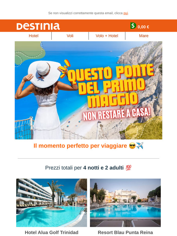 Conto alla rovescia per il ponte del primo maggio: prenota ora!