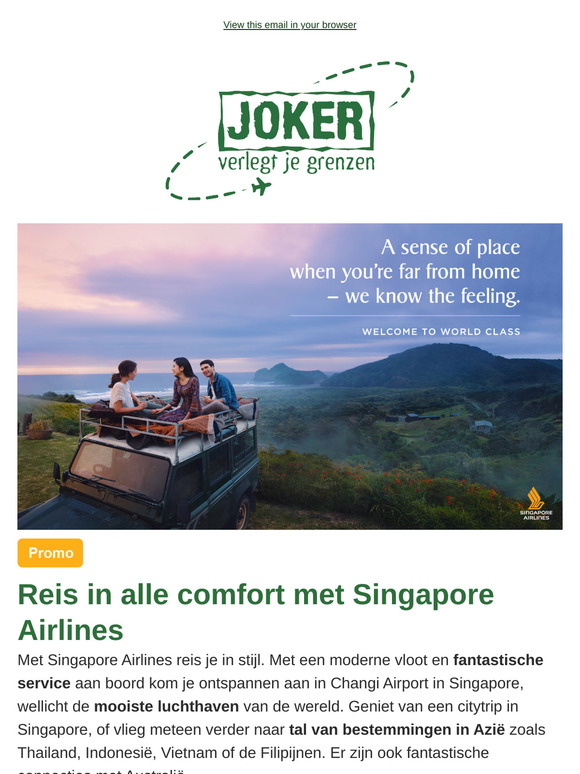 Win een reiswaardebon met Singapore Airlines ✈️
