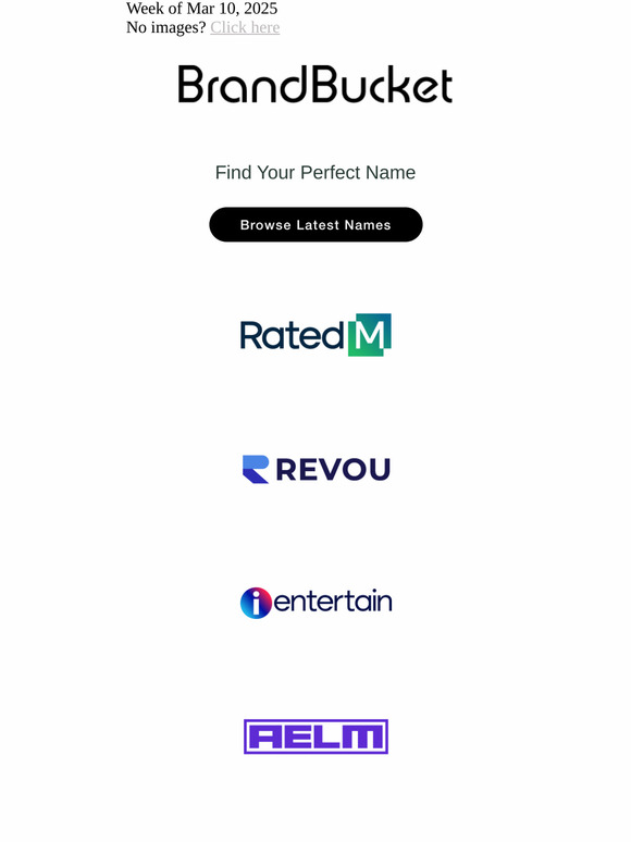Your Weekly Digest of New Names