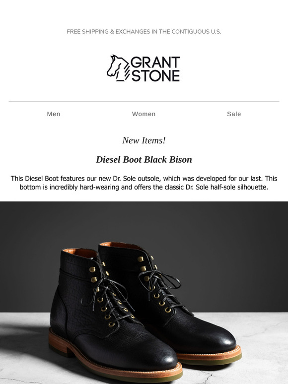 New Items: Black Bison Garrison & Diesel Boot