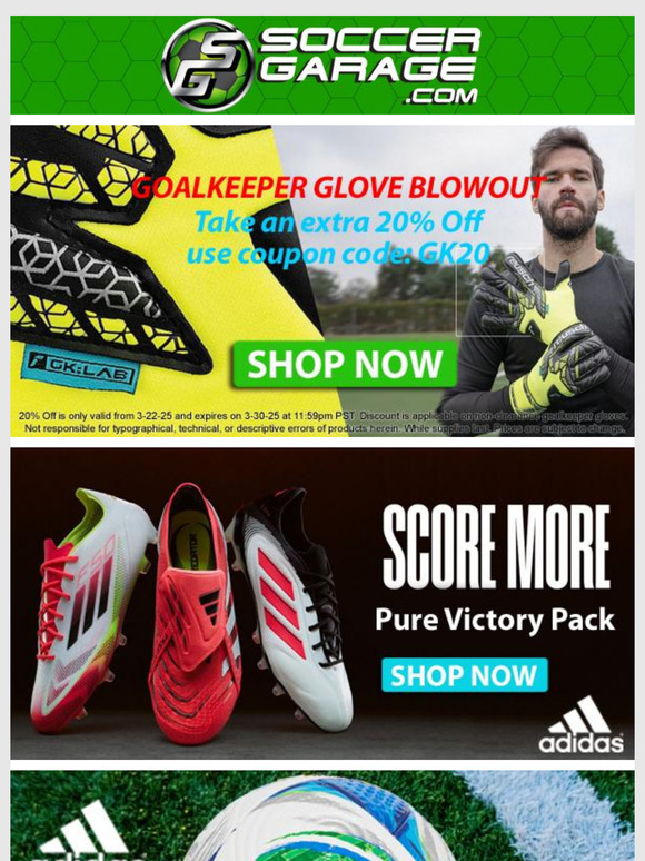 Goalkeeper Glove Blowout Sale