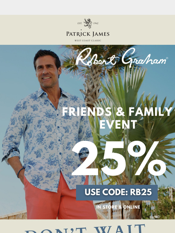 25% Off Robert Graham – For Our Friends & Family