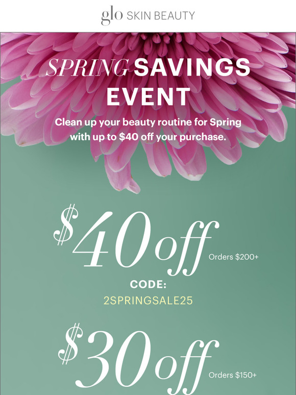 $40 off to spring clean your beauty routine