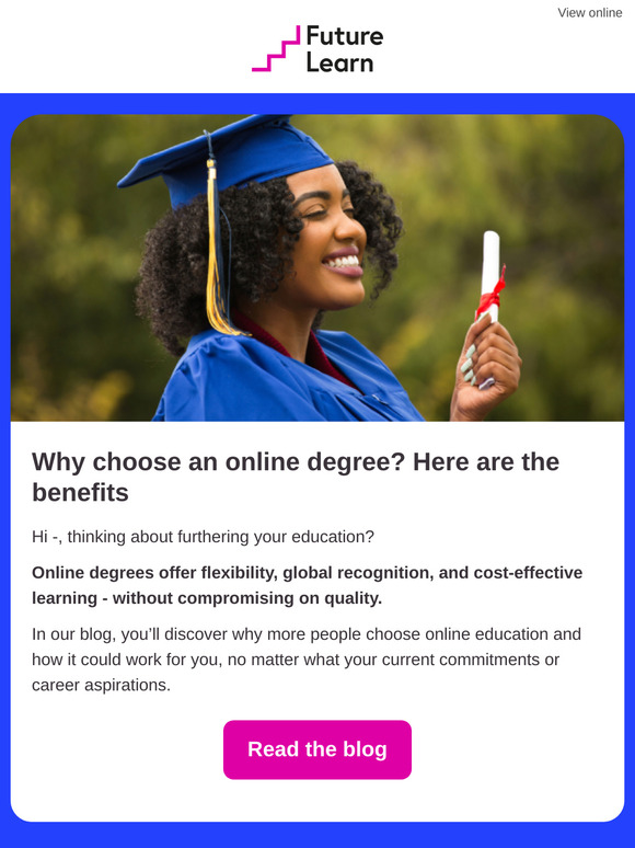 Why choose an online degree? 🎓