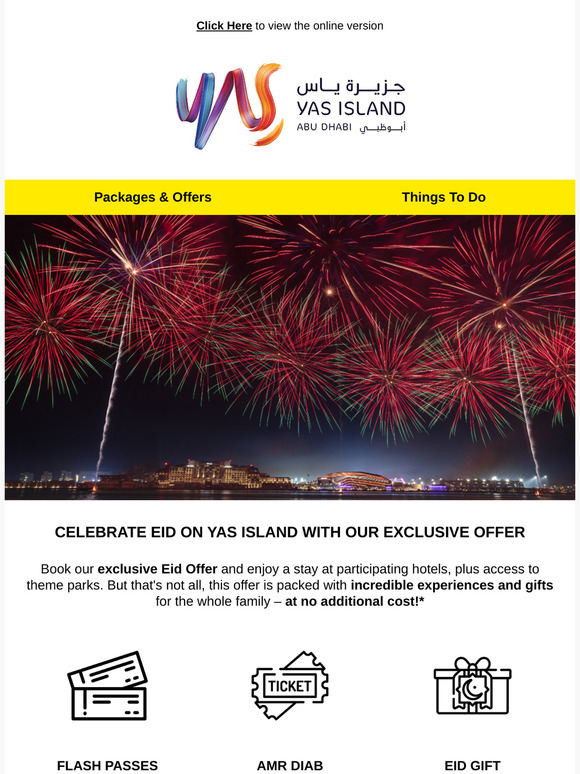 Eid Al Fitr Offer on Yas Island – Book Now!