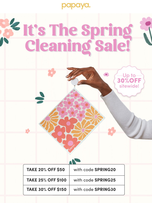 30% off SITEWIDE starts now! 🌷