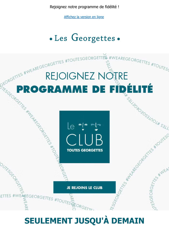 Ce n'est que jusqu'à demain !