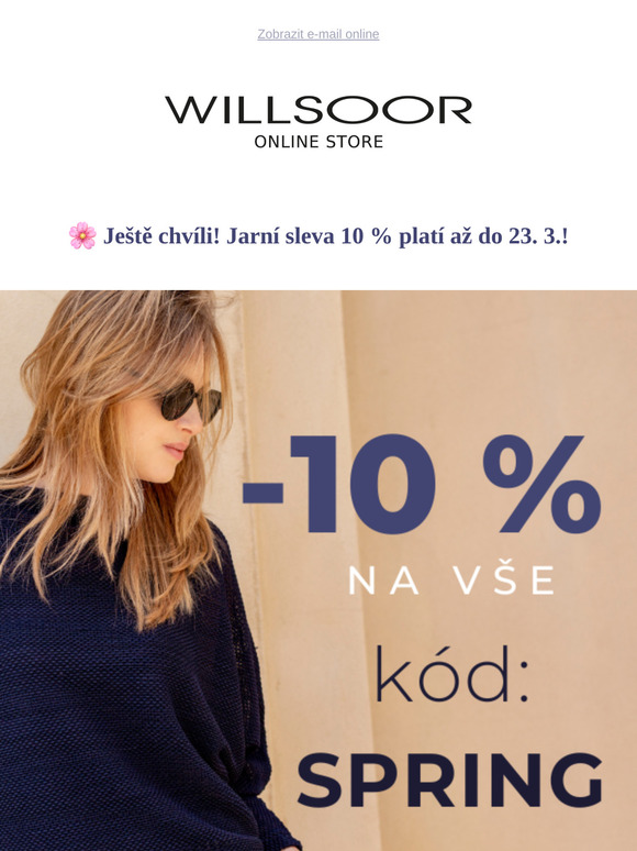 🔔 Skvělá zpráva! Jarní sleva 10 % prodloužena do 23. 3.!