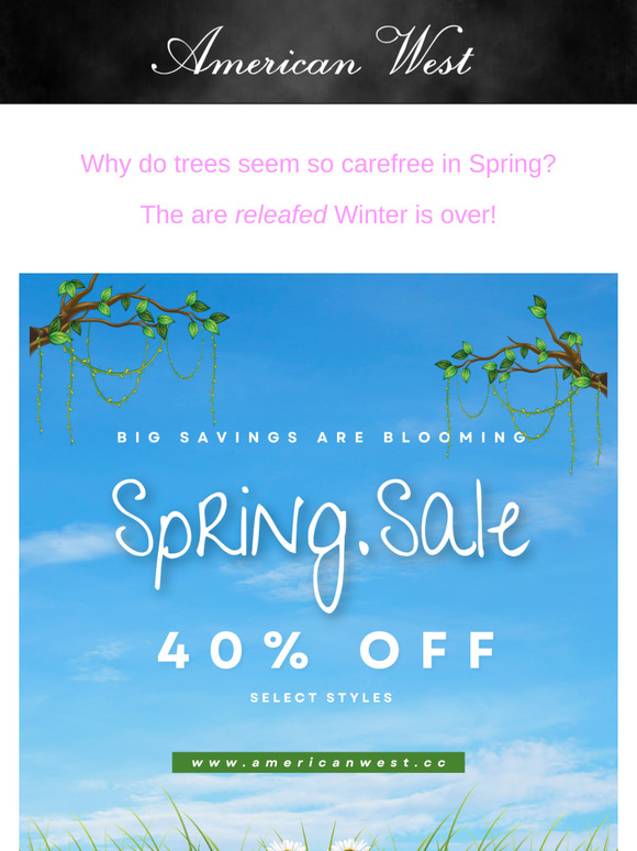 Carefree and Saving Big! Hello Spring
