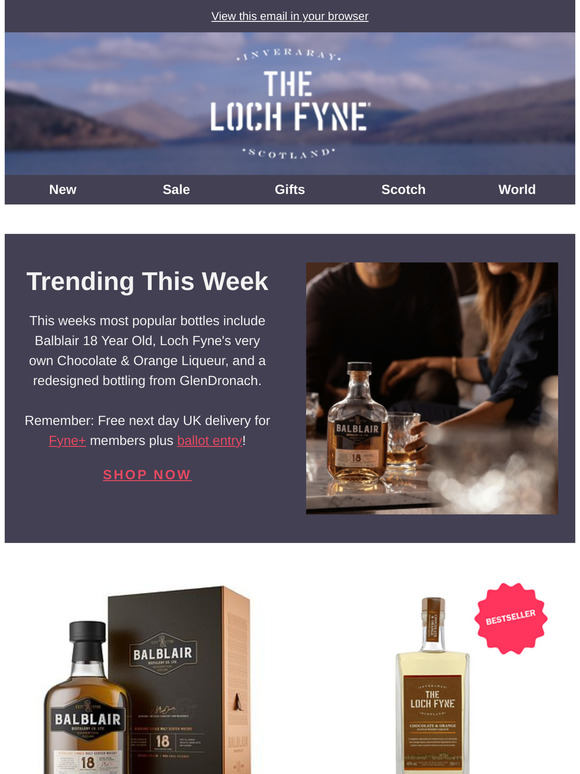 Trending: Balblair 18 & Chocolate Orange Liqueur 💥
