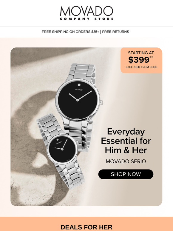 Movado Serio Now Up to 62% off