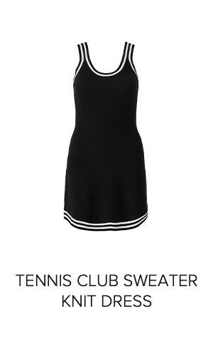 TENNIS CLUB SWEATER KNIT DRESS