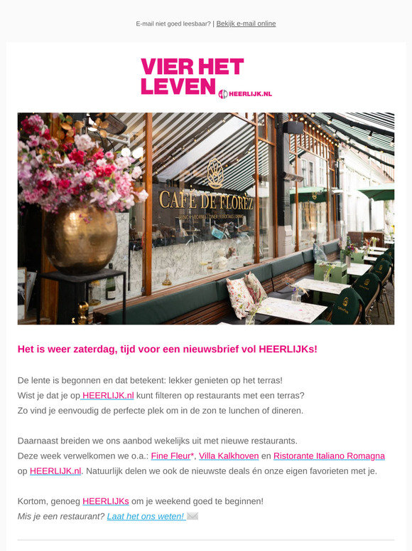 Begin je weekend HEERLIJK! 🌞🍽️