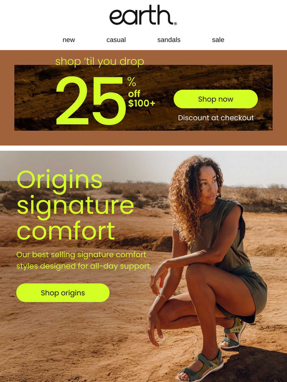 25% OFF Best Selling Origins Comfort