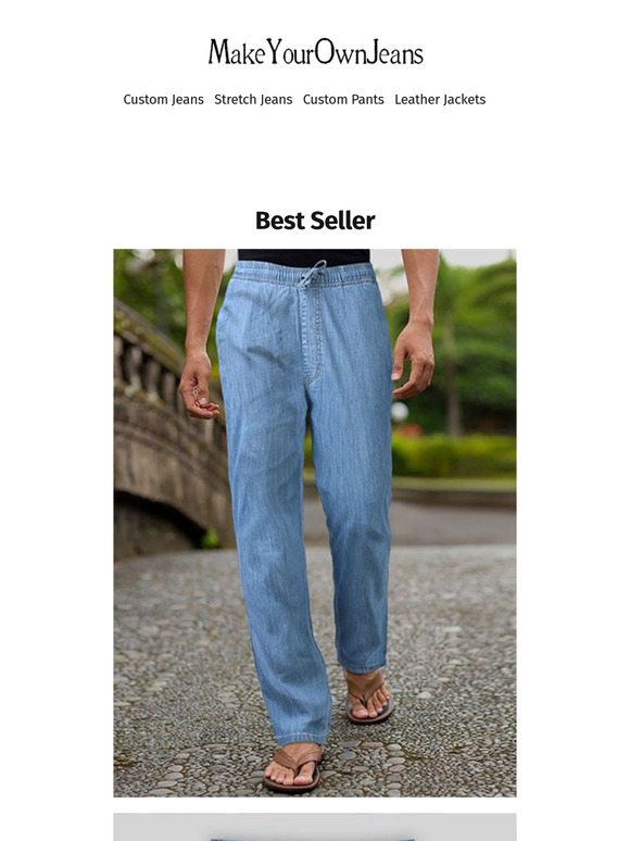 Pull On Jeans - 7oz Light Weight Jeans Light Blue