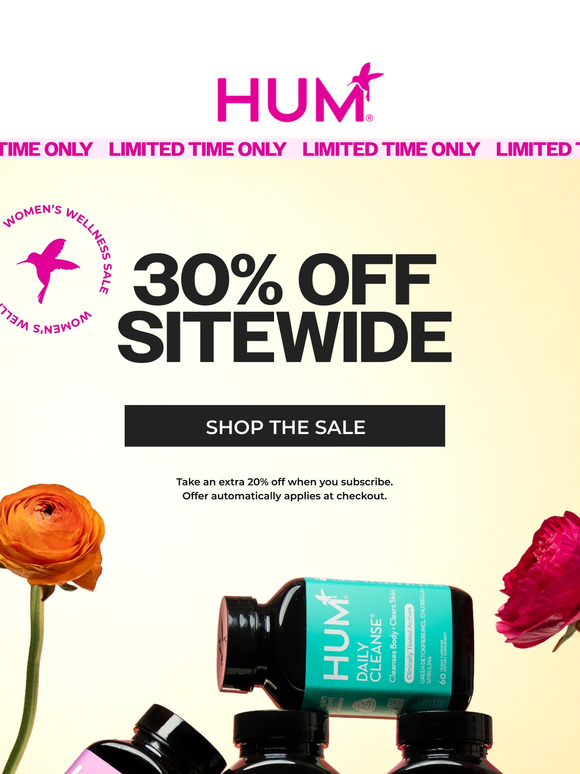 —, don't miss 30% off sitewide 🛍️