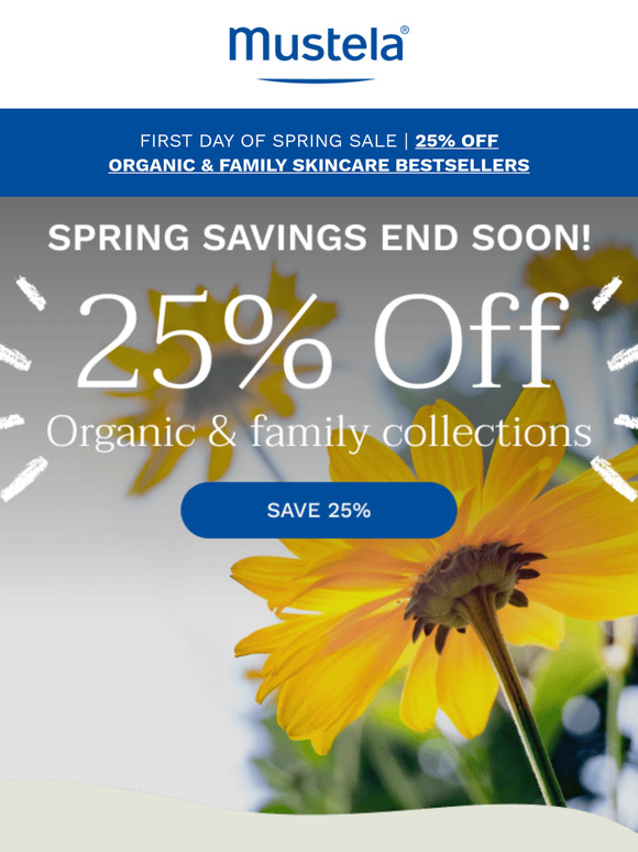 👋 Don't miss out! 25% off Organic & Family skincare
