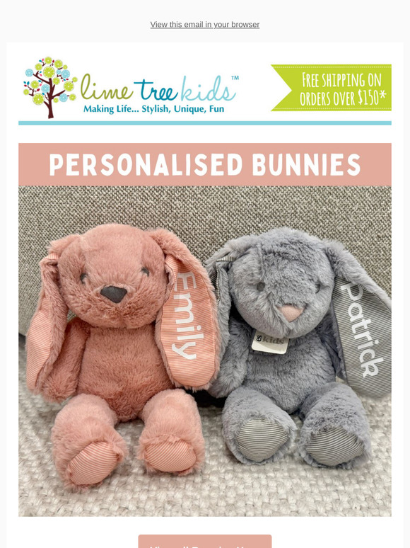 Adorable Personalised Bunnies for Easter