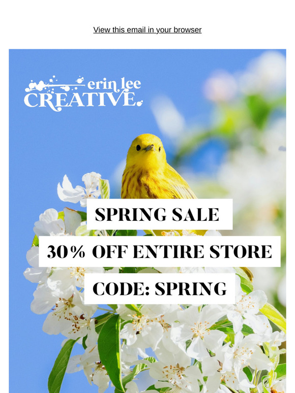 30% Off Spring Sale