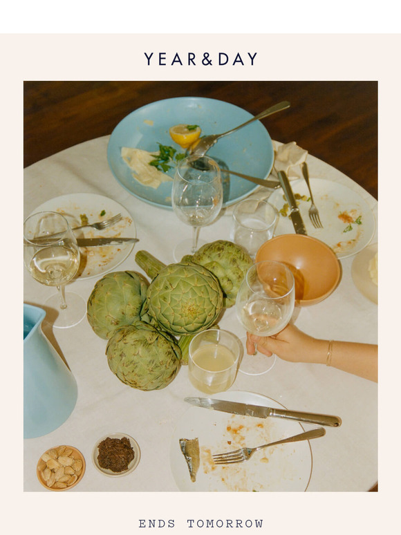 Ends tomorrow: 15% OFF spring ceramics.