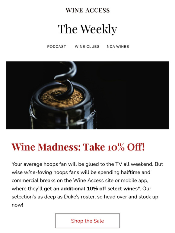 🏀🍾 It’s Wine MADNESS!