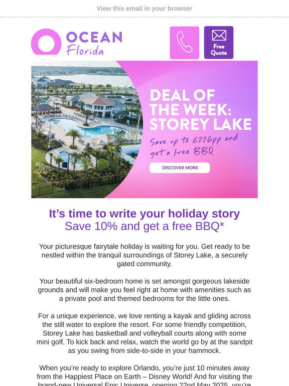 Your Next Picturesque Holiday ☀️