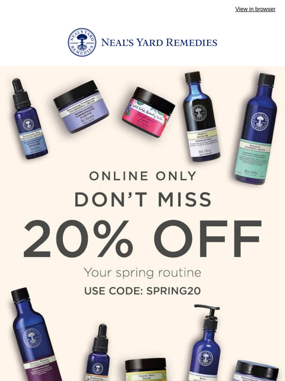 Your 20% Off Ends Tomorrow...