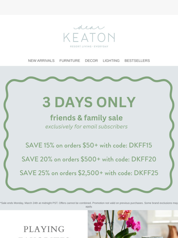 Friends & Family Sale ⏳