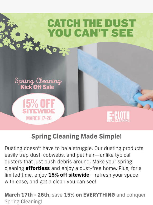 Tackle Dusting the Easy Way – 15% Off Today!