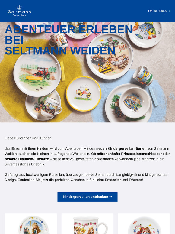 JETZT die neuen Kinderporzellan-Serien bei Seltmann entdecken!