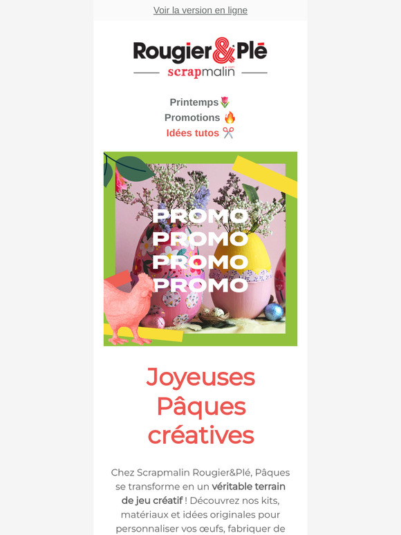 Oeufs de Pâques et promos créatives 🐣