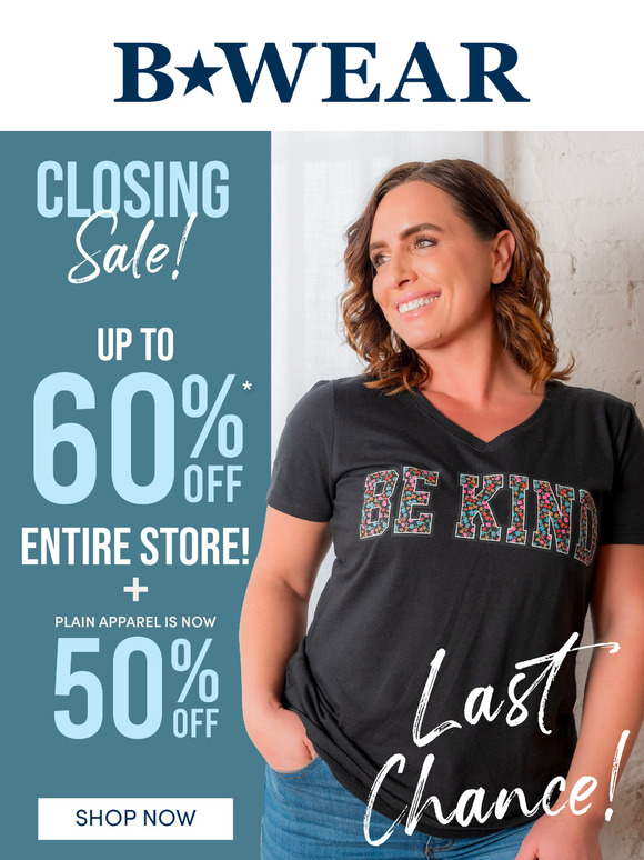 Decorated Apparel NOW 60% OFF!