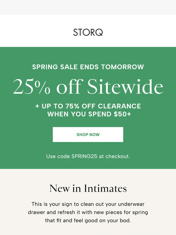 New & Now 25% Off — But Only Until Tomorrow!