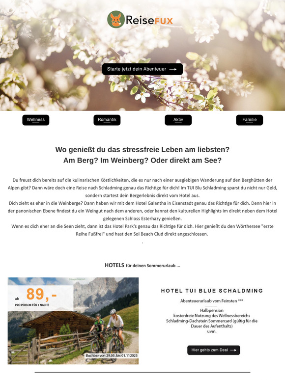 Deine nächste Reise zu einer Almhütte, Heurigen oder Beachclub wartet! ☀️