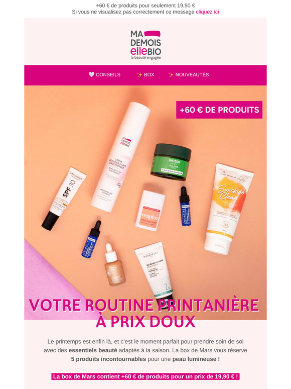 Votre routine printanière dans la box de Mars 🌸