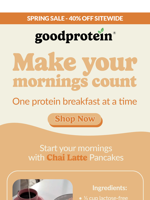 40% OFF – Because Breakfast Matters!