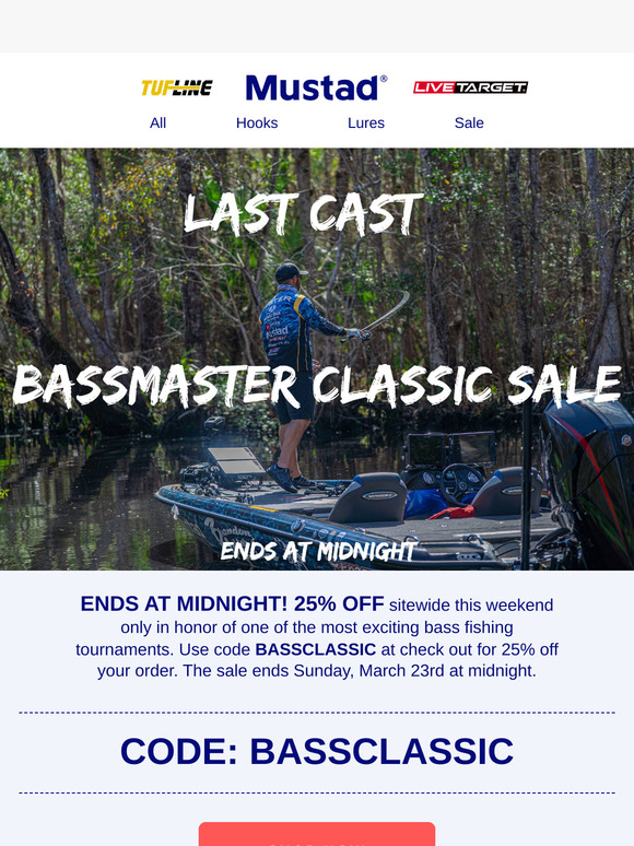 LAST CAST: 25% OFF SITEWIDE