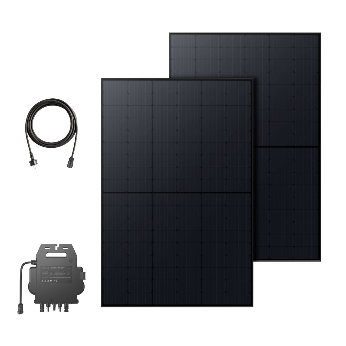 Image of Anker SOLIX RS40B - Balkonkraftwerk ohne Halterungen (2x 410W) - Schwarz