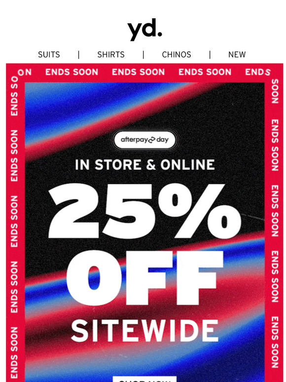 LAST CALL ☎️ 25% Off Sitewide End Soon!