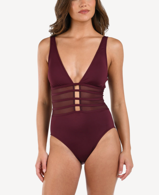 Island Goddess Strappy Mesh One Piece