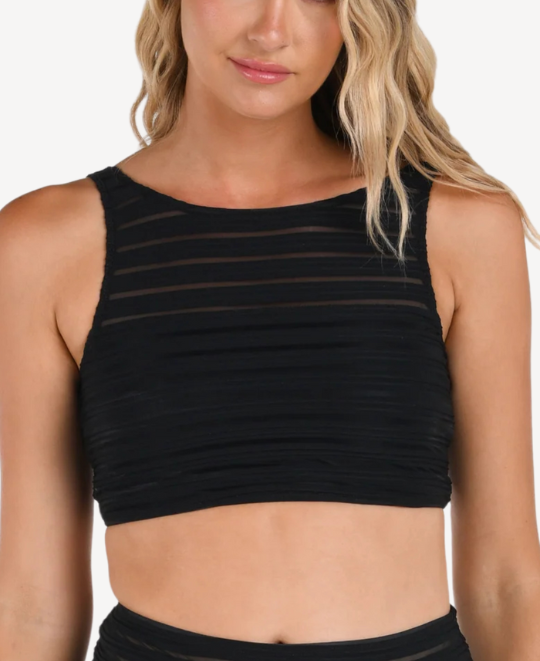 Fluid Lines High Neck Bikini Top