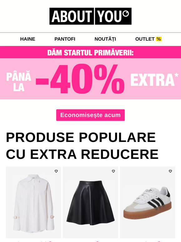 Doar până azi! Până la -40% EXTRA
