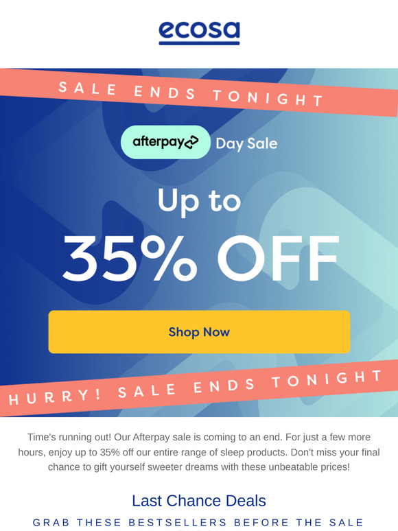 Re: Up to 35% OFF - Prices Jump at 11:59 PM Tonight.