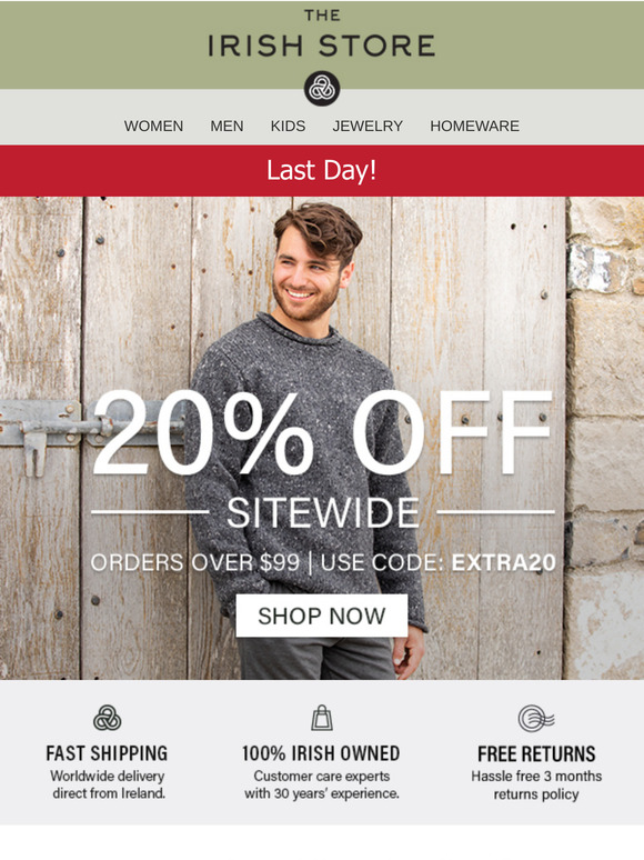 Last Call for Sitewide Savings