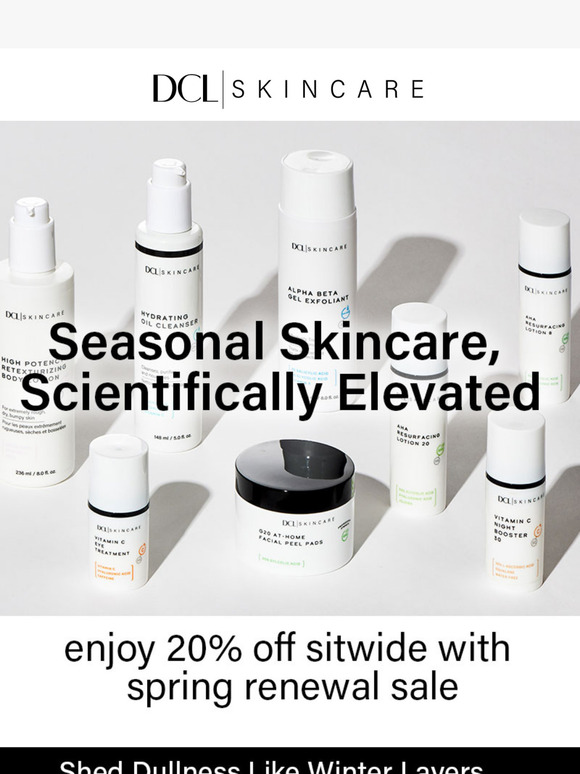 Spring Starts with 20% Off Skincare