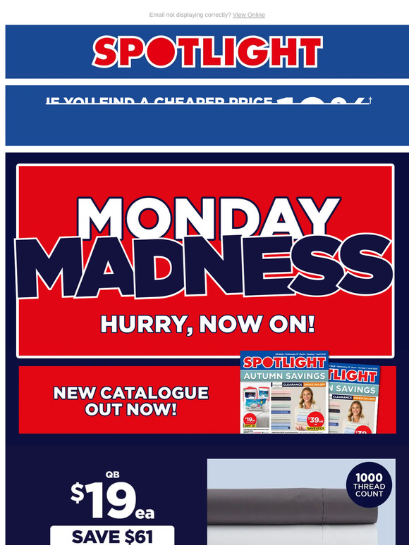 HURRY, MONDAY MADNESS! HUGE Catalogue Offers On NOW!