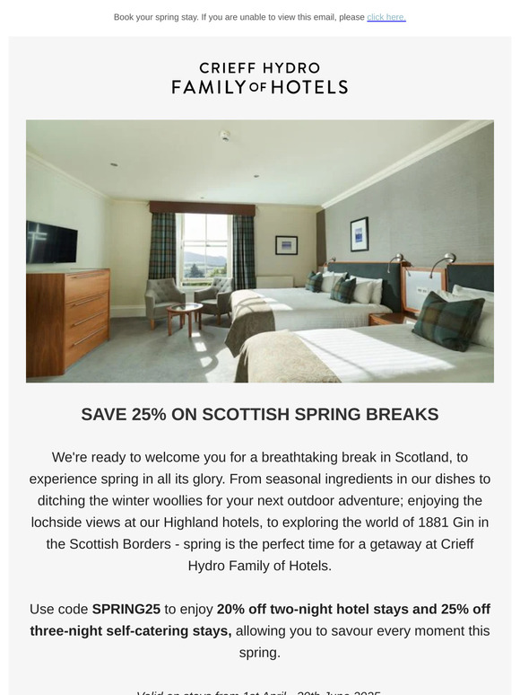 Don't miss out on 25% off Spring breaks